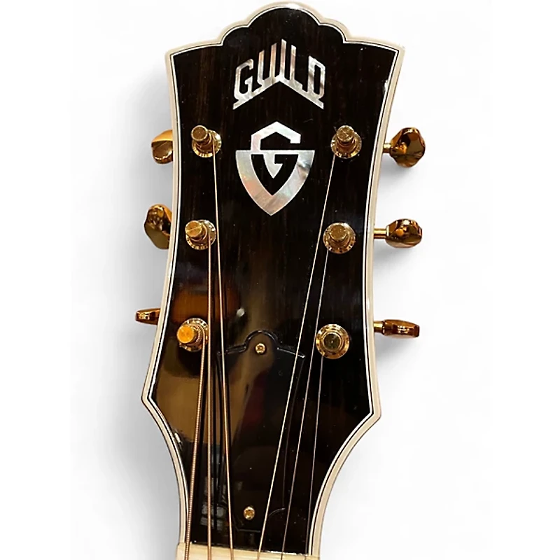 Used Guild f-55 Natural Acoustic Guitar