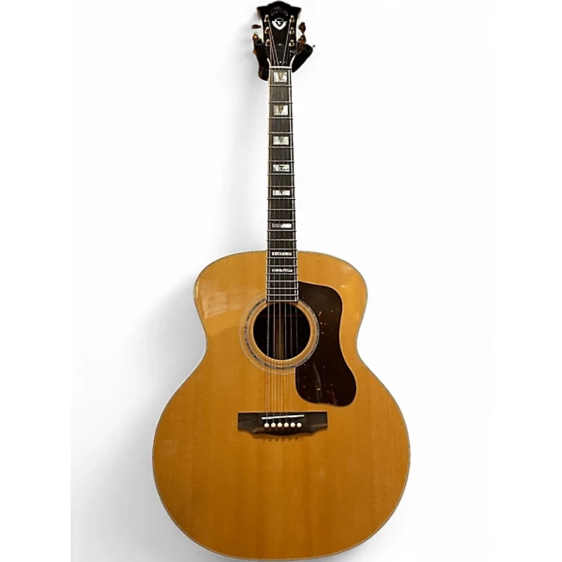 Used Guild f-55 Natural Acoustic Guitar