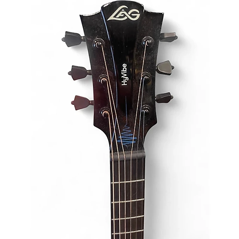 Used Lag Guitars THV20DCE Natural Acoustic Electric Guitar