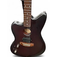 Used Iyv JM Style Hybrid Burgundy Burst Hollow Body Electric Guitar