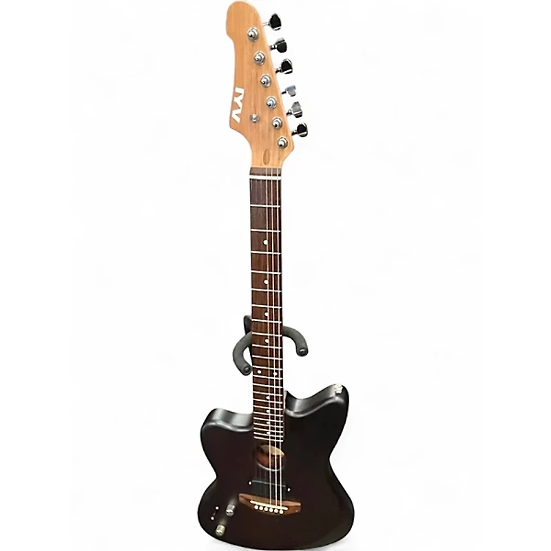 Used Iyv JM Style Hybrid Burgundy Burst Hollow Body Electric Guitar