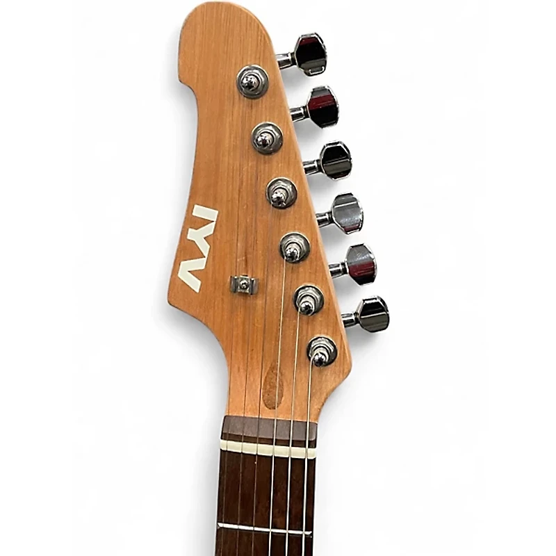 Used Iyv JM Style Hybrid Burgundy Burst Hollow Body Electric Guitar