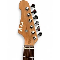 Used Iyv JM Style Hybrid Burgundy Burst Hollow Body Electric Guitar