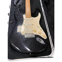 Used Fender American Standard Stratocaster Black Solid Body Electric Guitar