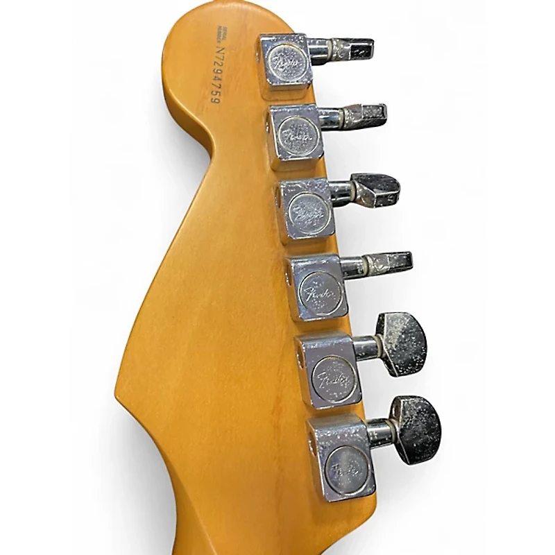 Used Fender American Standard Stratocaster Black Solid Body Electric Guitar