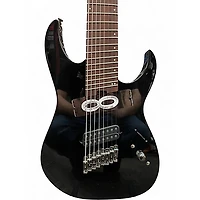 Used Ibanez RGMS8 Black Solid Body Electric Guitar