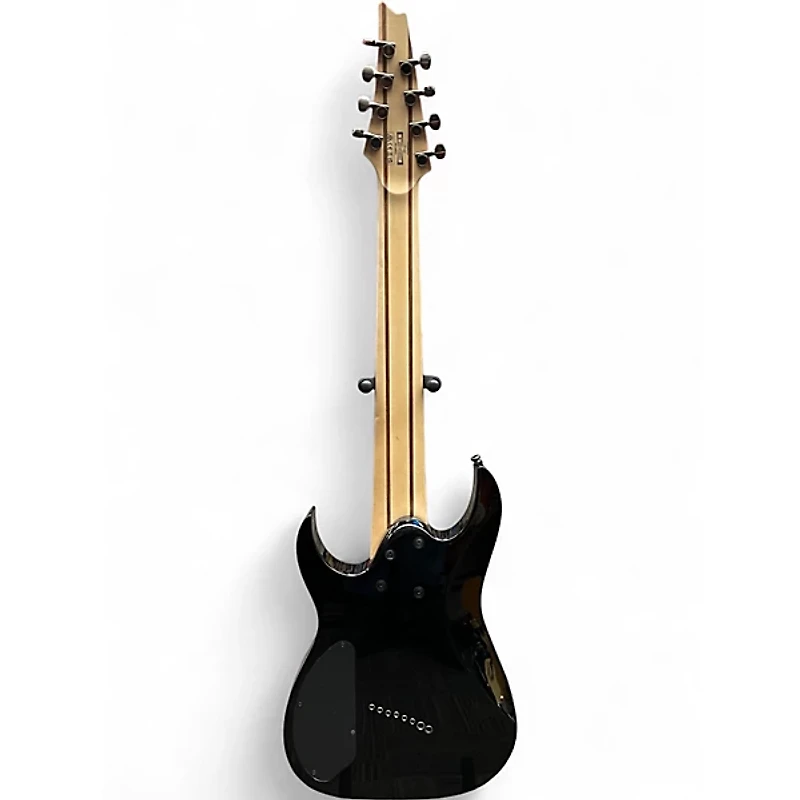 Used Ibanez RGMS8 Black Solid Body Electric Guitar