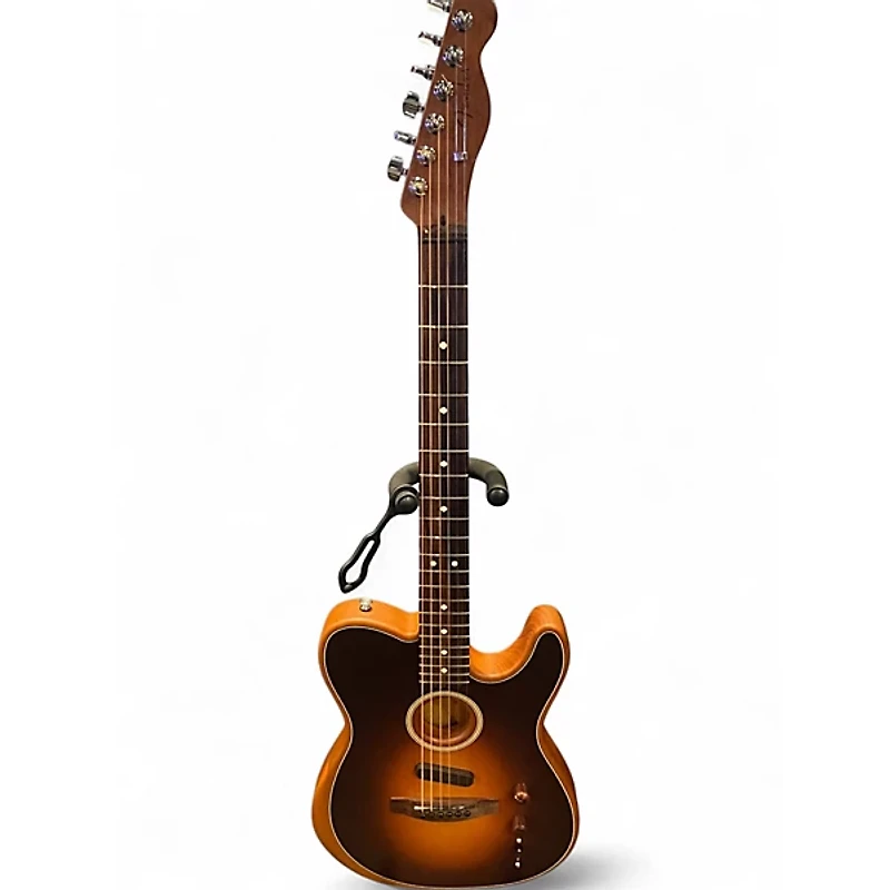 Used Fender Acoustasonic Player Telecaster 2 Tone Sunburst Acoustic Electric Guitar