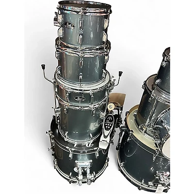Used Pearl 5 Piece Roadshow Charcoal Metallic Drum Kit