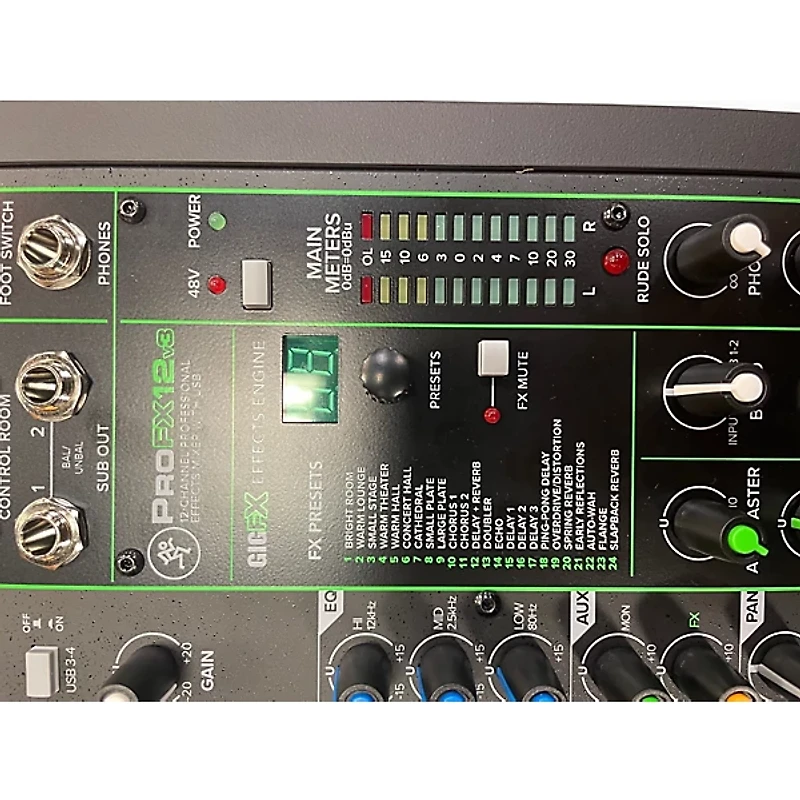 Used Mackie Profx12v3 Unpowered Mixer