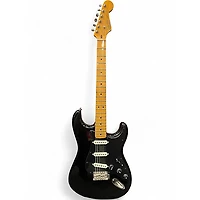 Used Squier Standard Stratocaster BLACK Solid Body Electric Guitar