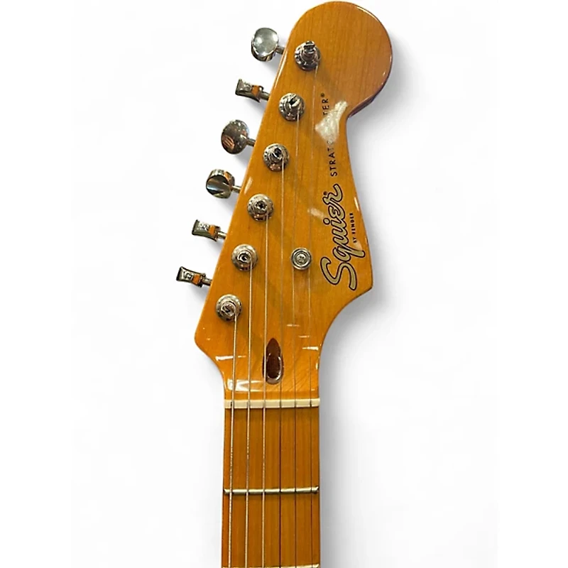 Used Squier Standard Stratocaster BLACK Solid Body Electric Guitar