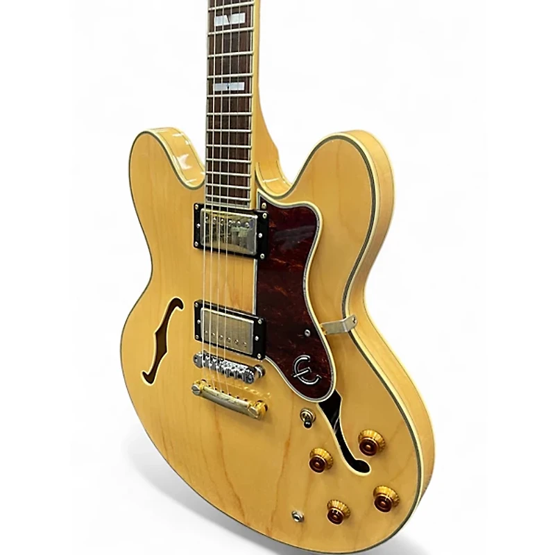 Used Epiphone Sheraton II Natural Hollow Body Electric Guitar