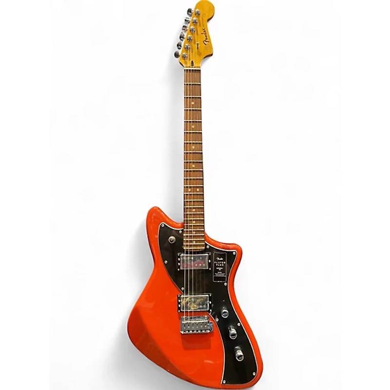 Used 2023 Fender Player Plus Meteora HH Fiesta Red Solid Body Electric Guitar