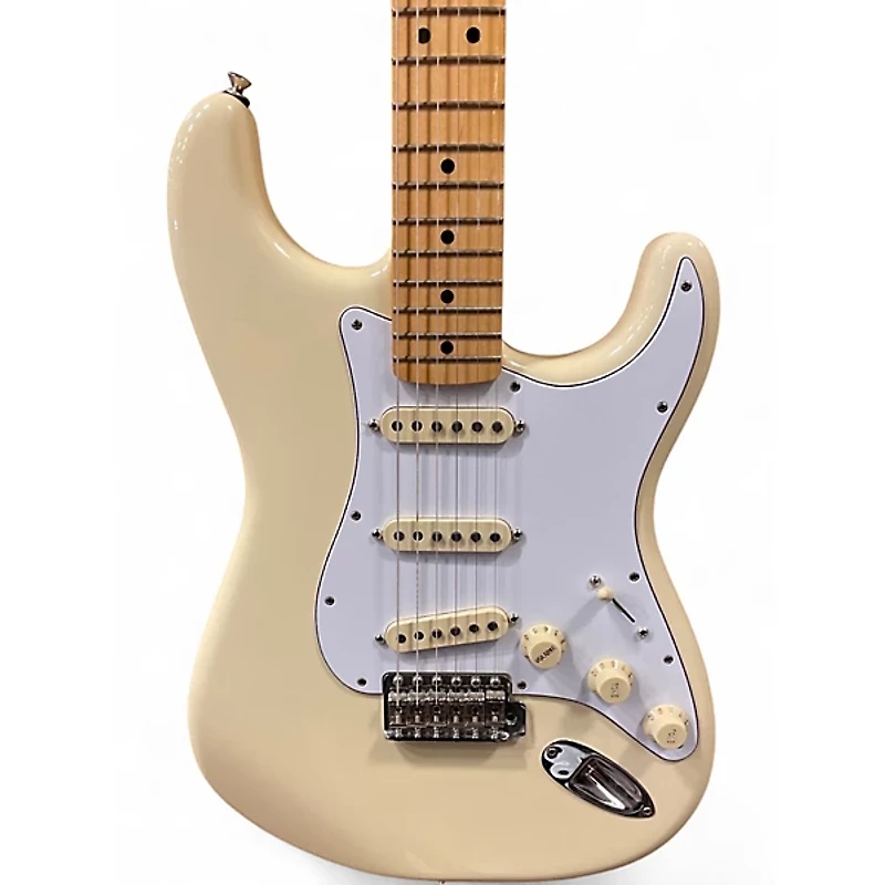 Used Fender Jimi Hendrix Stratocaster Aged Olympic White Solid Body Electric Guitar