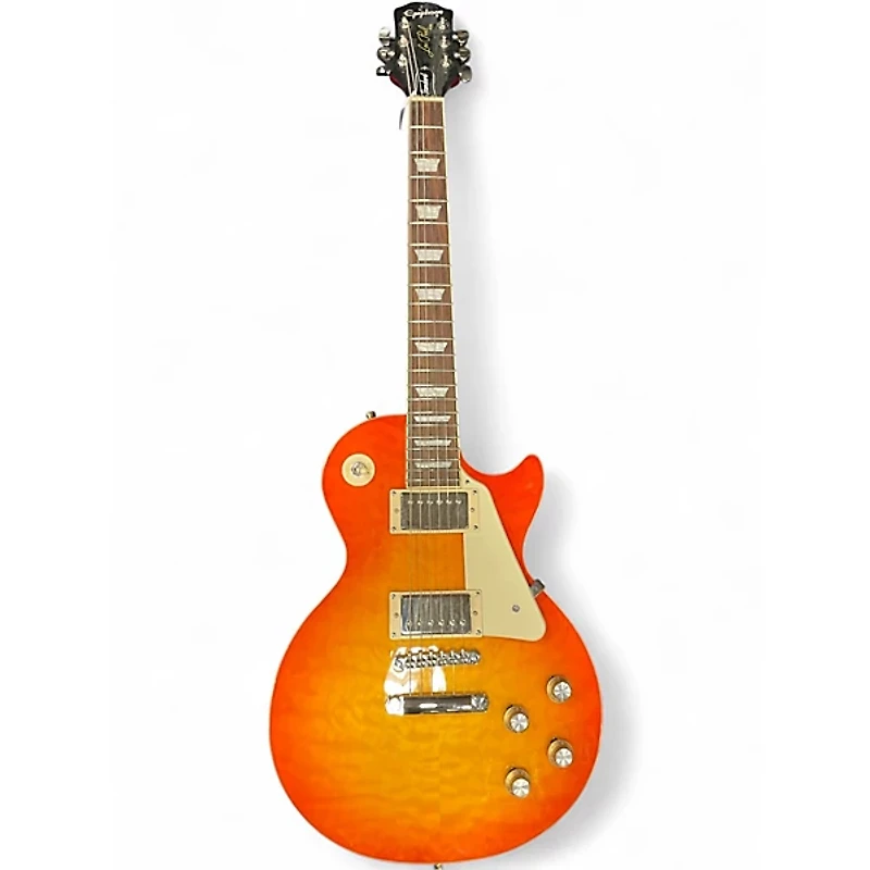 Used Epiphone Les Paul Standard Cherry Sunburst Solid Body Electric Guitar