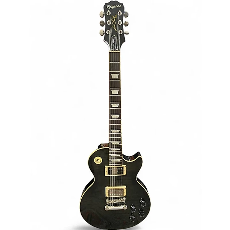 Used Epiphone Les Paul 1960 Tribute Plus Trans Gray Solid Body Electric Guitar