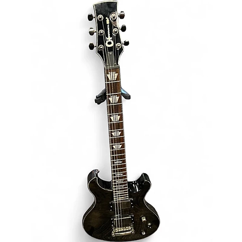 Used Charvel Desolation Double Cutaway 1 Trans Black Solid Body Electric Guitar