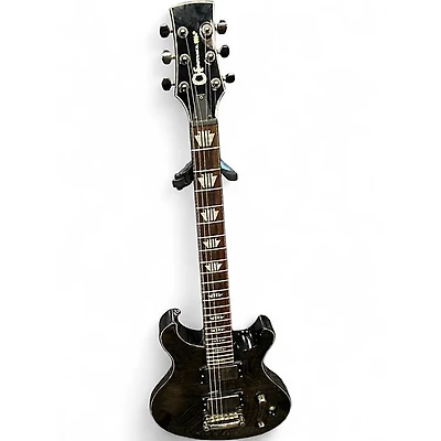 Used Charvel Desolation Double Cutaway 1 Trans Black Solid Body Electric Guitar