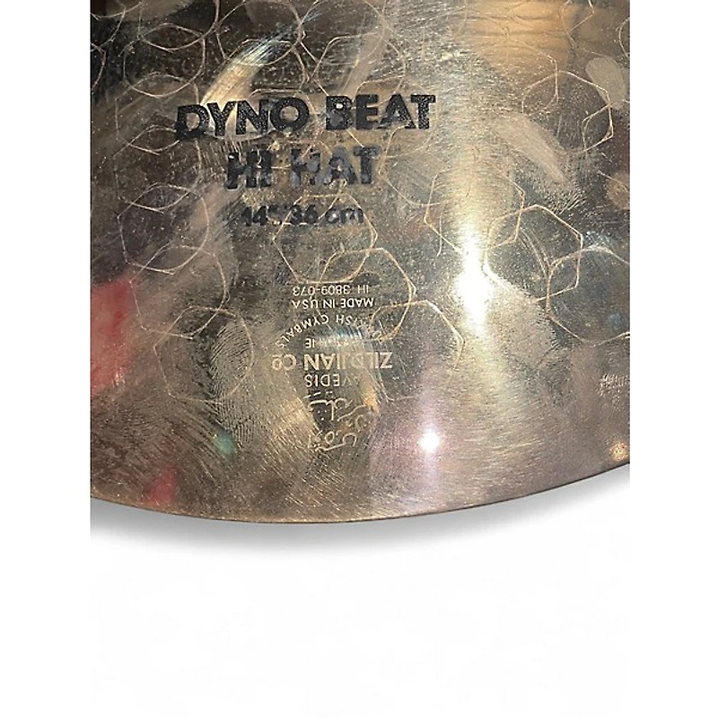 Used Zildjian 14in Z Custom Dyno Beat Hi Hat Cymbal