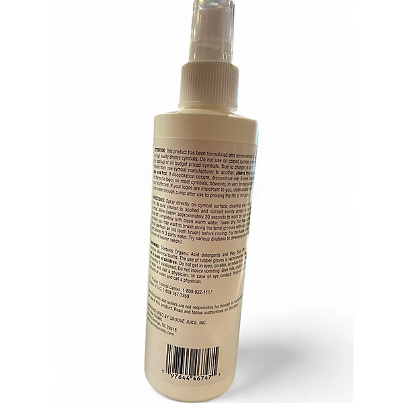 Used Groove Juice Brand New Bottle Cymbal Cleaner