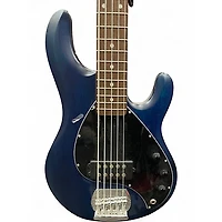Used Sterling by Music Man Ray35 5 String Blue Electric Bass Guitar