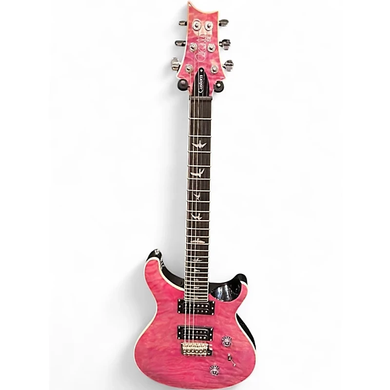Used PRS SE Custom 24 Quilted Violet Solid Body Electric Guitar