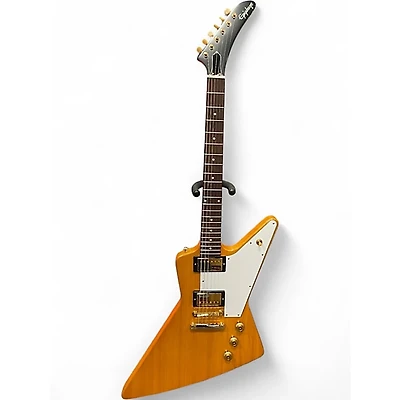 Used Epiphone Korina 1958 Explorer Natural Solid Body Electric Guitar