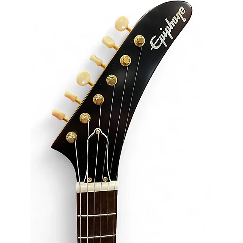 Used Epiphone Korina 1958 Explorer Natural Solid Body Electric Guitar