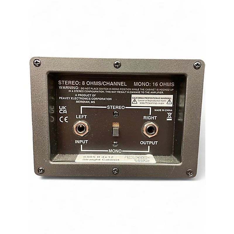 Used Peavey 6505 4x12 Straight Guitar Cabinet