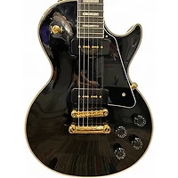Used Epiphone Les Paul Custom P90S Black Solid Body Electric Guitar
