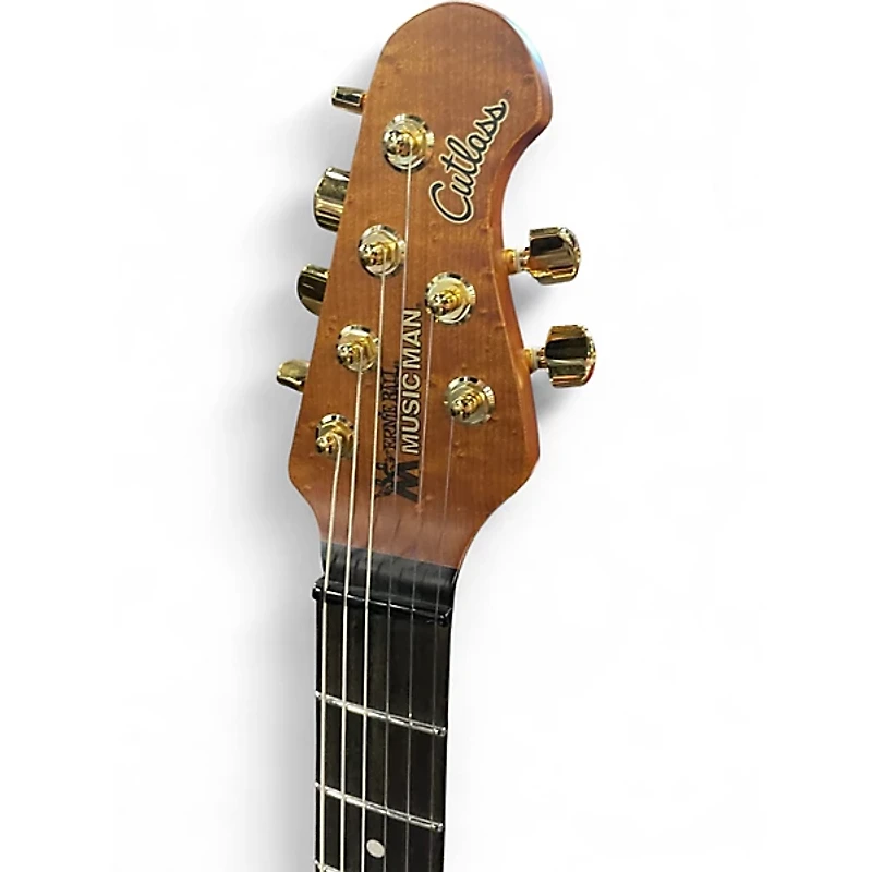 Used Ernie Ball Music Man JASON RICHARDSON ARTIST SERIES CUTLASS RORSCHACH RED Solid Body Electric Guitar