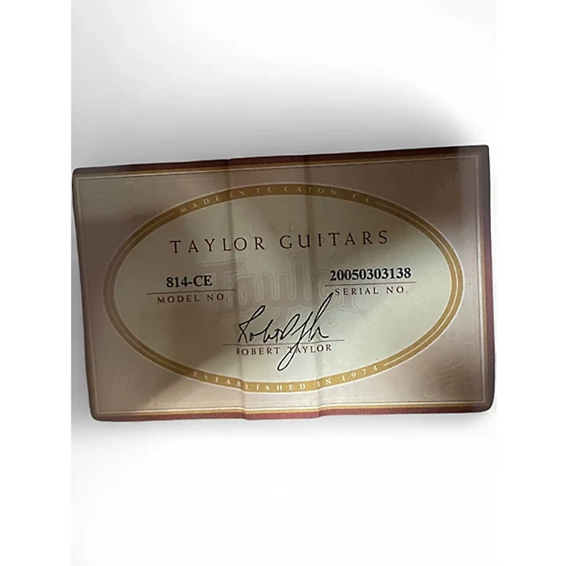 Used Taylor 814CE Natural Acoustic Electric Guitar