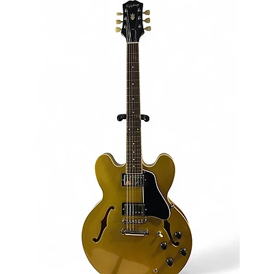 Used Epiphone ES335 Metallic Gold Hollow Body Electric Guitar