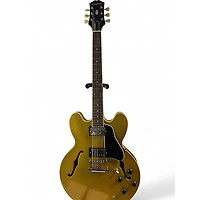 Used Epiphone ES335 Metallic Gold Hollow Body Electric Guitar