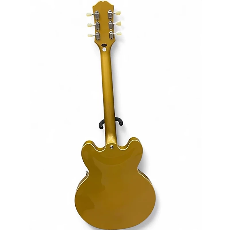 Used Epiphone ES335 Metallic Gold Hollow Body Electric Guitar
