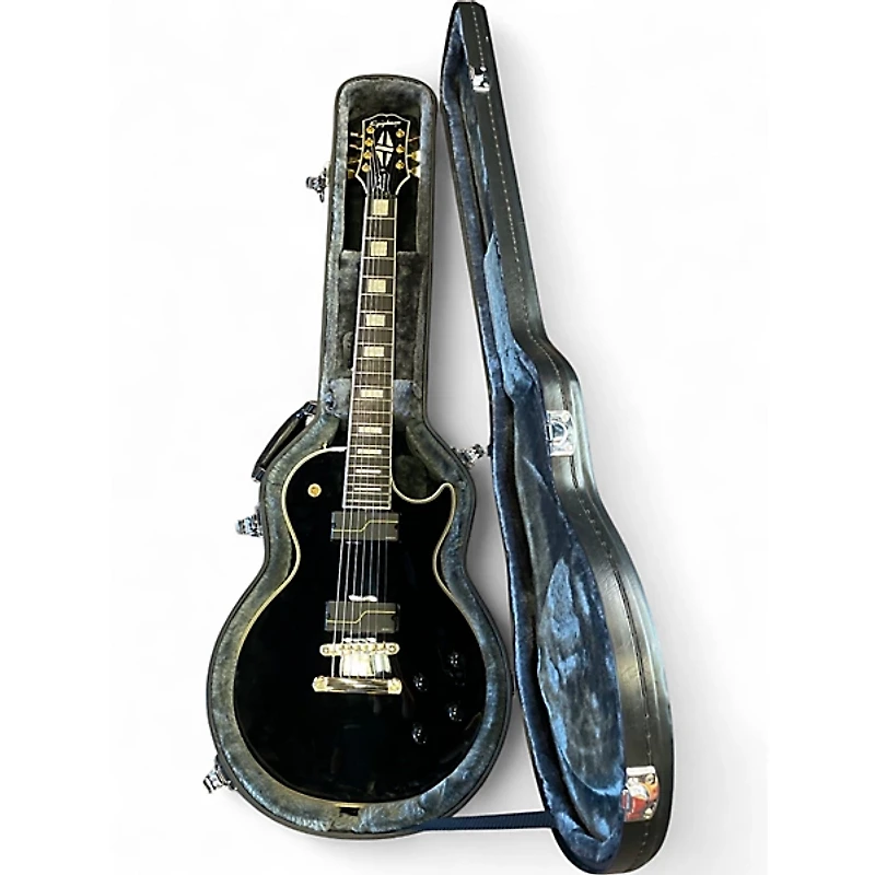 Used Epiphone LES PAUL MKH ORIGINS CUSTOM Black Solid Body Electric Guitar