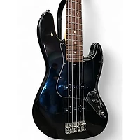 Used Fender American Standard Jazz Bass V Black Electric Bass Guitar