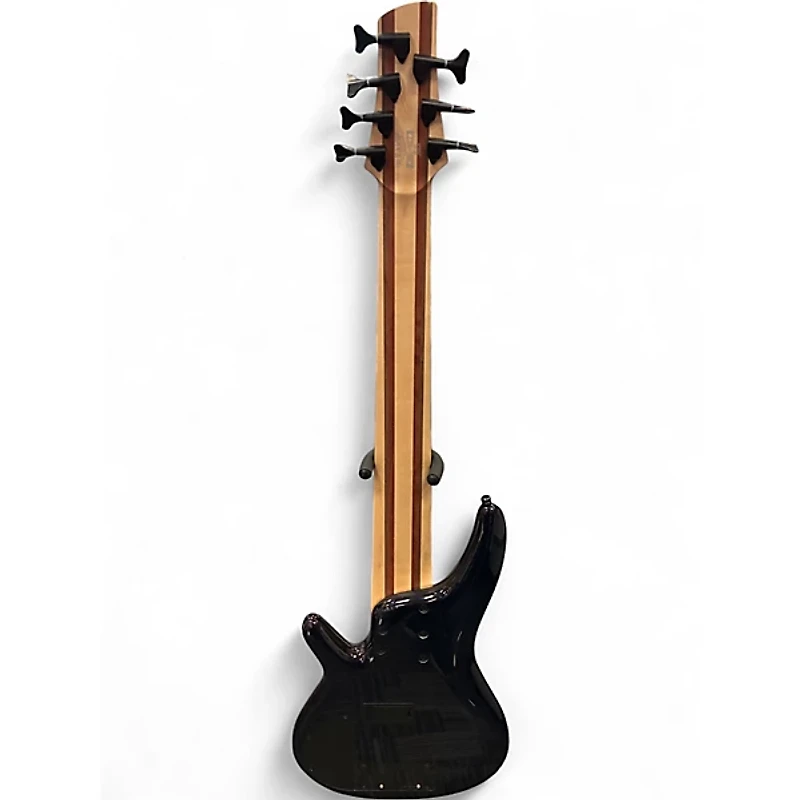 Used Ibanez SRAS7 Cosmic Blue Starburst Electric Bass Guitar