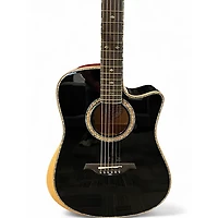 Used B.C. Rich PROPHECY  Black Acoustic Electric Guitar