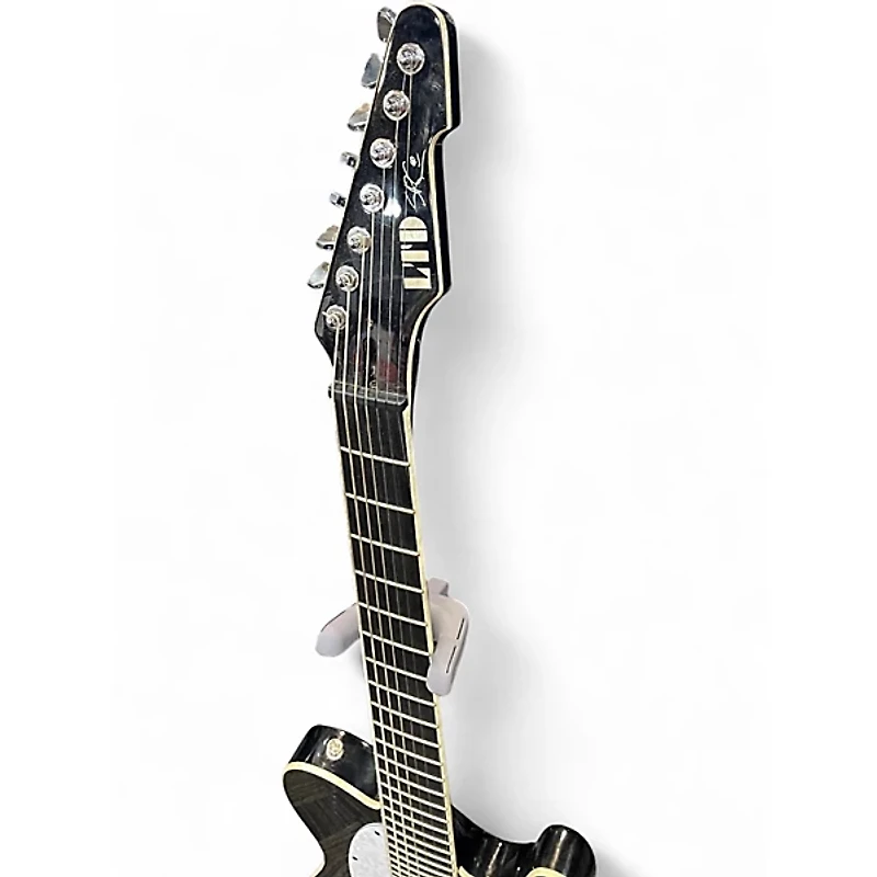 Used ESP LTD SCT607B Stephen Carpenter Signature 7 String Black Solid Body Electric Guitar