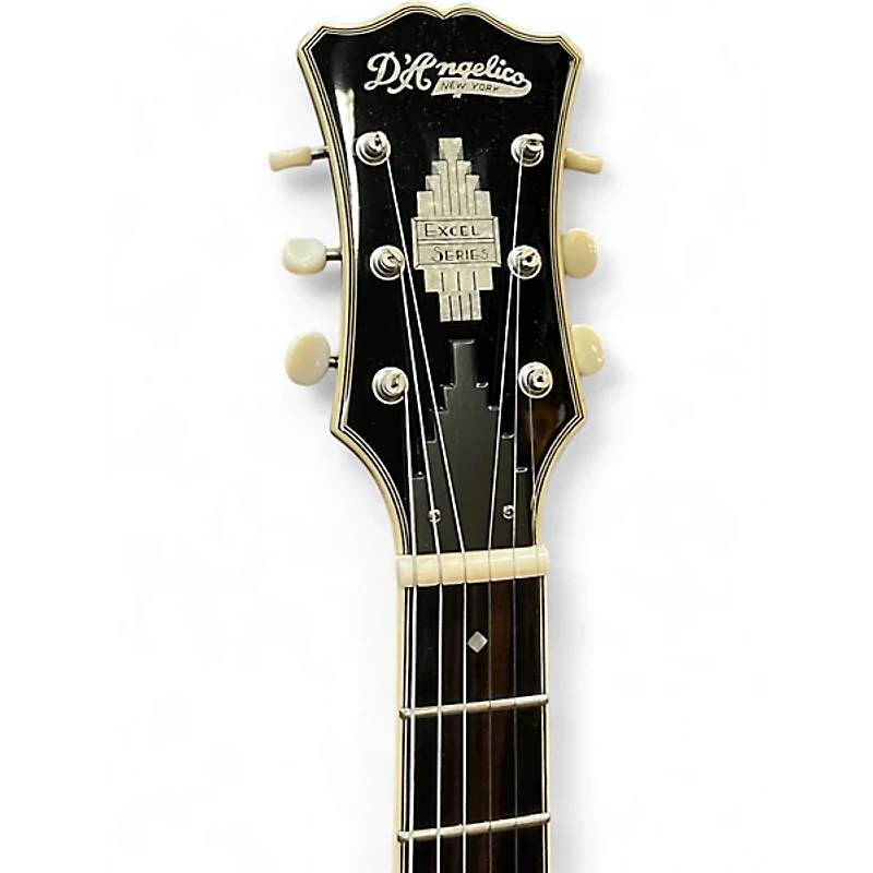 Used D'Angelico EXCEL SS TOUR Black Hollow Body Electric Guitar