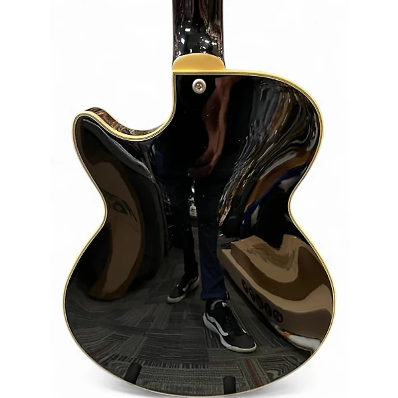 Used D'Angelico EXCEL SS TOUR Black Hollow Body Electric Guitar