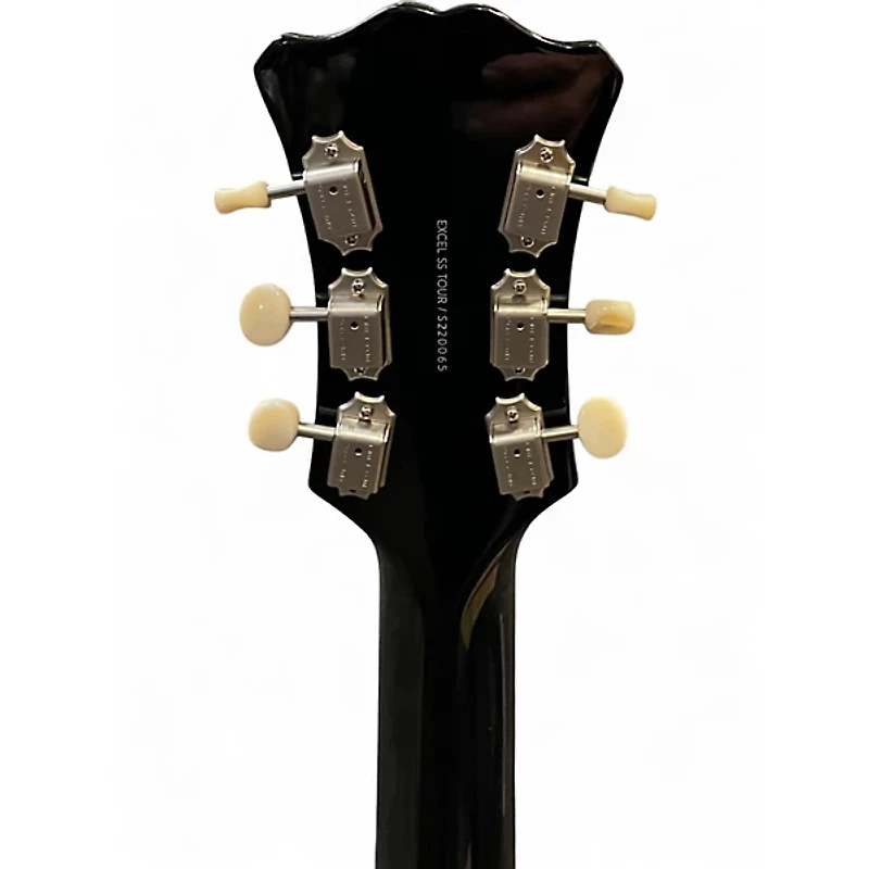 Used D'Angelico EXCEL SS TOUR Black Hollow Body Electric Guitar