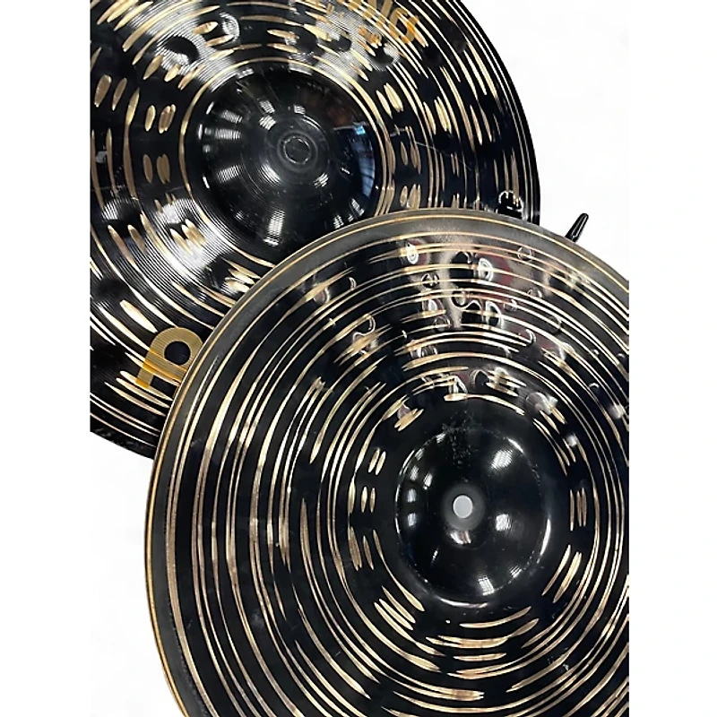 Used MEINL 14in CLASSICS CUSTOM DARK HIHAT PAIR Cymbal