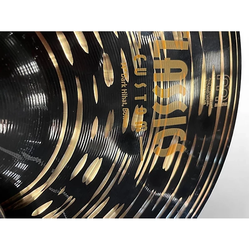 Used MEINL 14in CLASSICS CUSTOM DARK HIHAT PAIR Cymbal