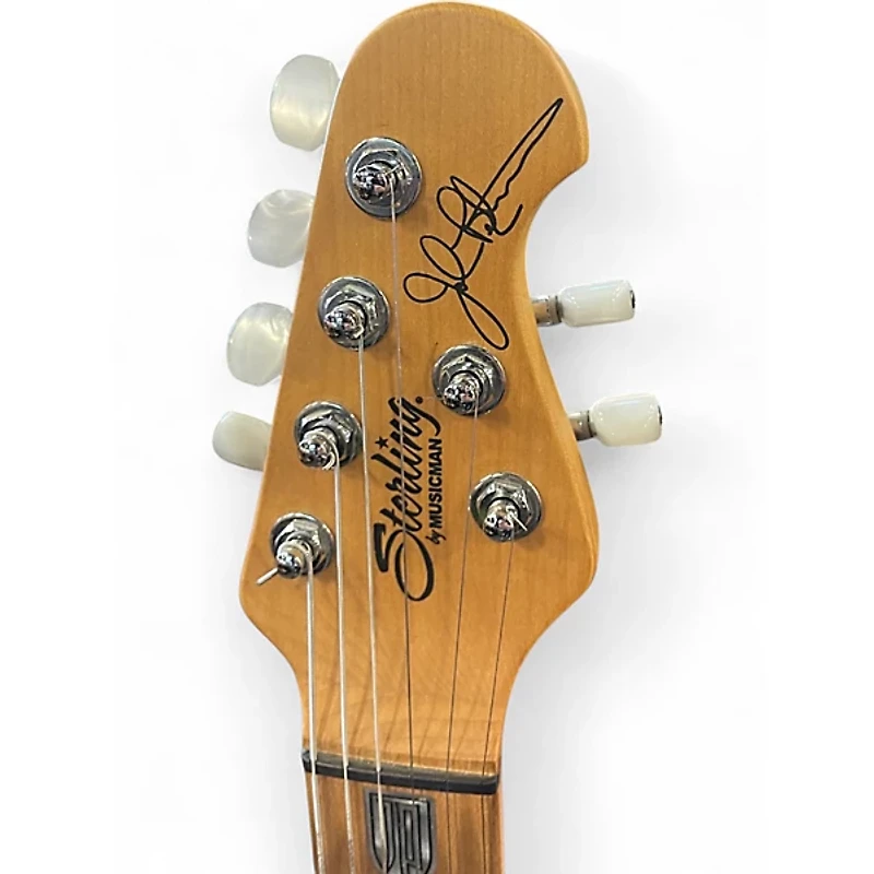 Used Sterling by Music Man jp150 Cerulean Blue Solid Body Electric Guitar