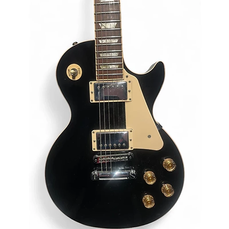 Used 2008 Gibson Les Paul Traditional Black Solid Body Electric Guitar