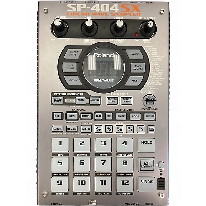 Used Roland SPDSX Sampling Drum MIDI Controller