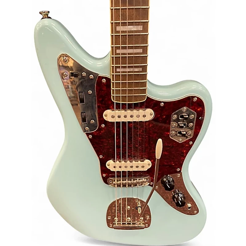 Used Squier CLASSIC VIBE JAGUAR DAPHNE BLUE Solid Body Electric Guitar
